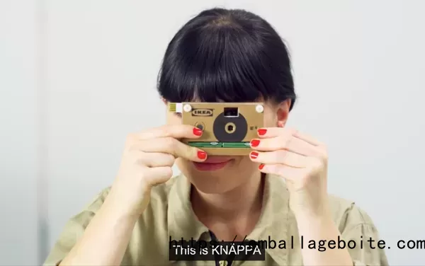 A custom cardboard digital camera.