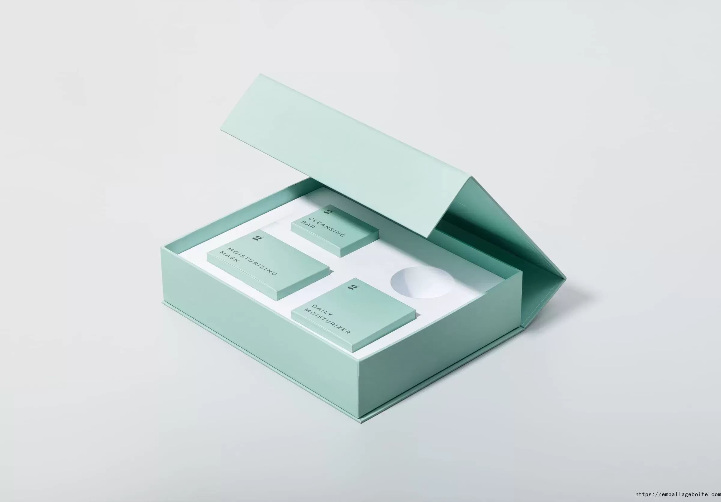 mint rigid box gift set with insert